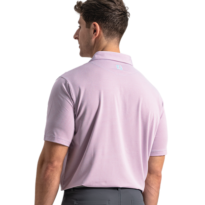 Heather Feeder Stripe Lisle - Blue Breeze / Orchid Smoke