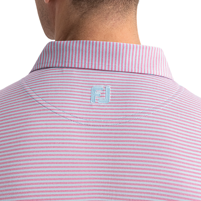 Heather Feeder Stripe Lisle - Blue Breeze / Orchid Smoke