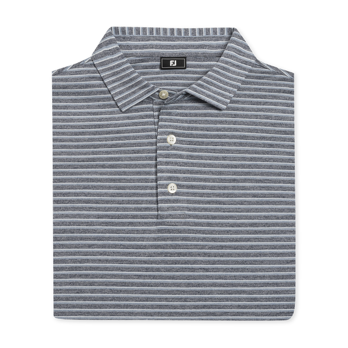 Heather Pin Pop Stripe Pique - Navy / Windward Blue / Mint Julep