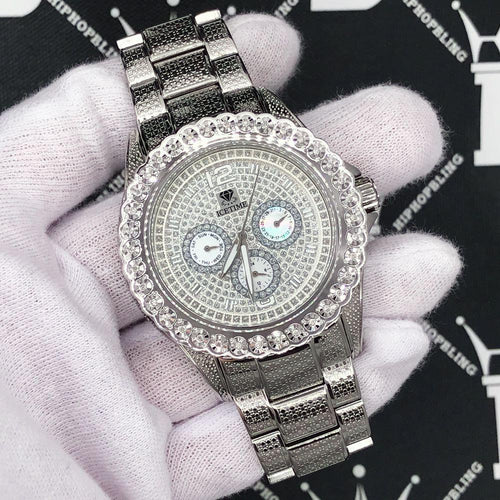 Heavy Bling 1 Row .25cttw Diamond Watch IceTime
