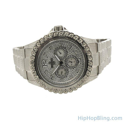 Heavy Bling 1 Row .25cttw Diamond Watch IceTime
