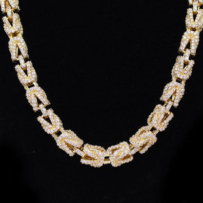 Hip Hop Bling 3D Turkish Iced Out Chain 8MM