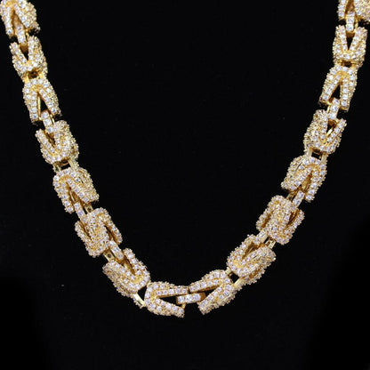 Hip Hop Bling 3D Turkish Iced Out Chain 8MM