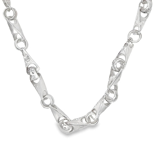 Hip Hop Link Chain .925 Sterling Silver