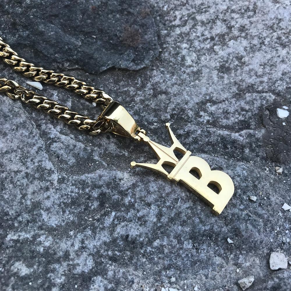 HipHopBling Classic Logo Pendant in Gold