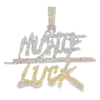 Hustle Luck 3.50cttw Diamond Pendant 3 Tone 10K Gold