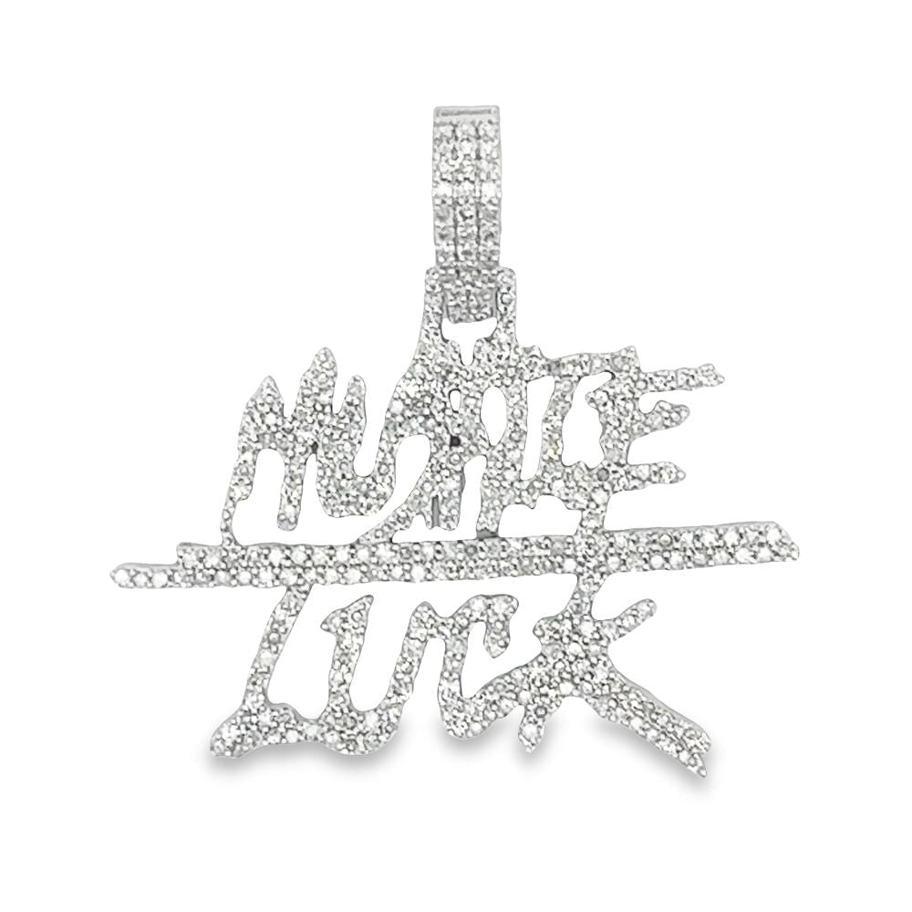 Hustle Luck Small Diamond Pendant 1.45cttw 10K Gold