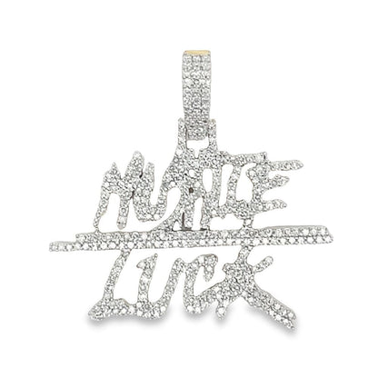 Hustle Luck Small Diamond Pendant 1.45cttw 10K Gold