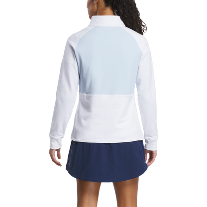 Hybrid Quarter-Zip Women - White / Skyway