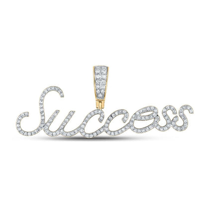 In Stock Cursive Diamond Name Pendant | 10K Yellow Gold