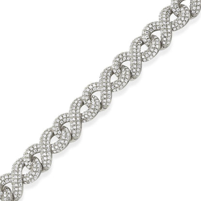 Infinity Link Iced Out Hip Hop Bracelet