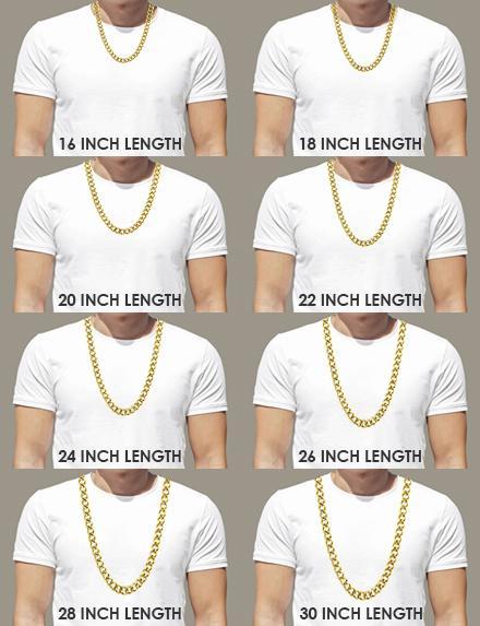 IP Gold 10MM Cuban 316L Stainless Steel Chain Box Clasp