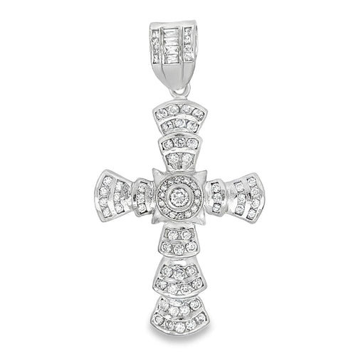 Jazzy Cross CZ Iced Out Pendant