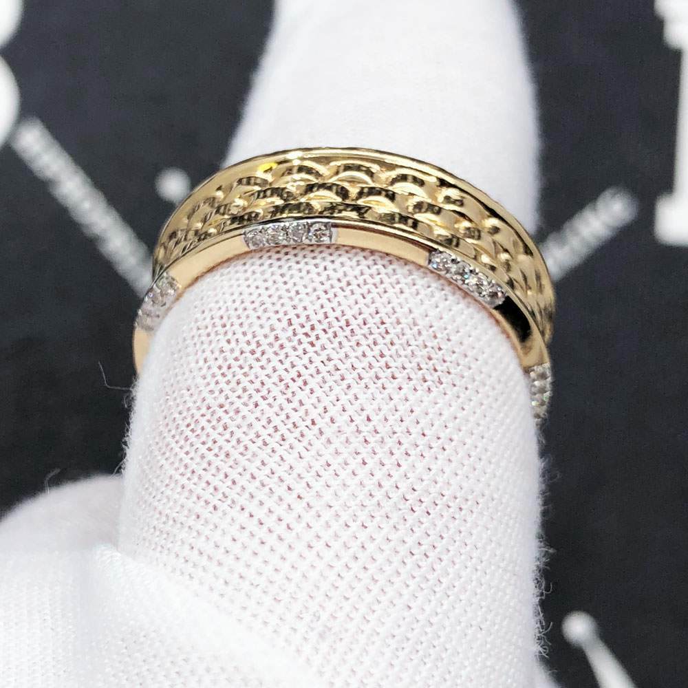 Jubilee Designer Link .34cttw Diamond 10K Yellow Gold Ring