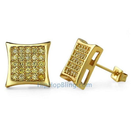 Kite 50 CZ Lemonade Bling Bling Earrings
