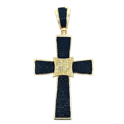 Kite Cross CZ Iced Out Pendant