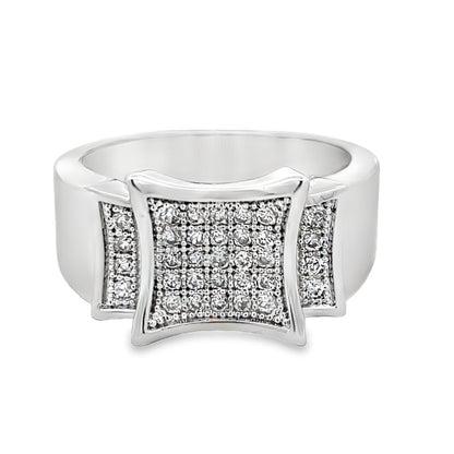 Kite CZ Ring .925 Sterling Silver