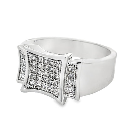 Kite CZ Ring .925 Sterling Silver