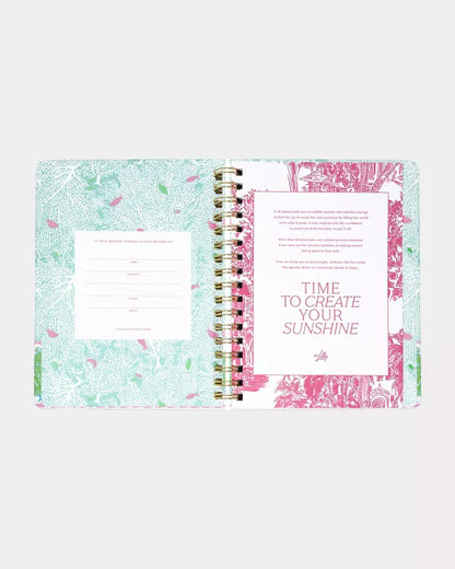 Large 17 Month Agenda (Conch Shell Pink/Burst of Joy)