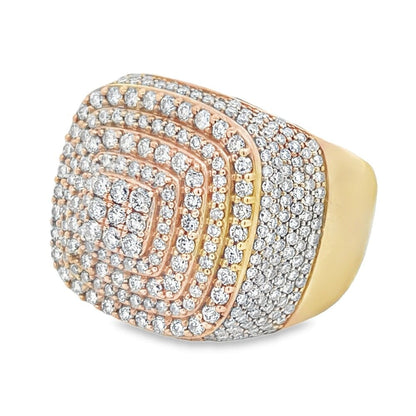 Layer Stacked Diamond Ring 2.65cttw 10K Yellow Gold