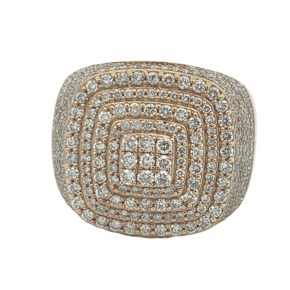 Layer Stacked Diamond Ring 2.65cttw 10K Yellow Gold