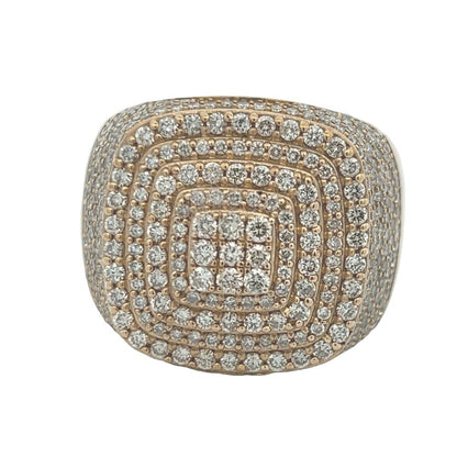 Layer Stacked Diamond Ring 2.65cttw 10K Yellow Gold