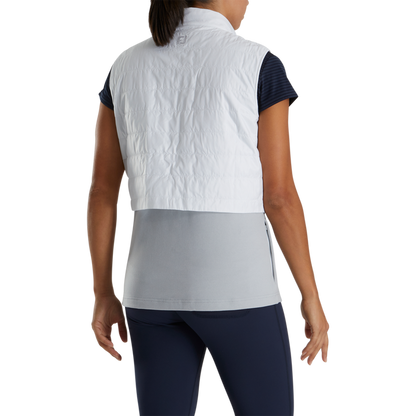 Layered Insulated Vest Women - White