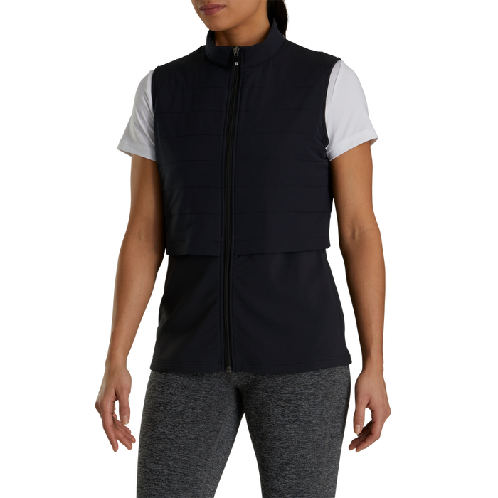 Layered Insulated Vest Women - Black
