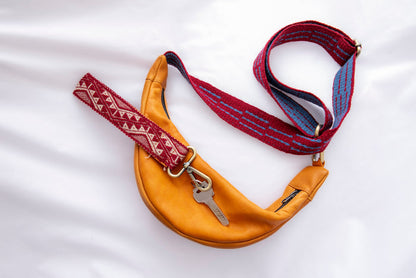 Leather Crescent Bag