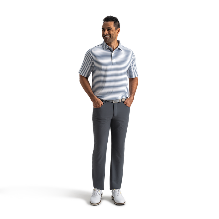 Level Stripe Lisle - White / Windward Blue / Navy