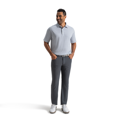 Level Stripe Lisle - White / Windward Blue / Navy