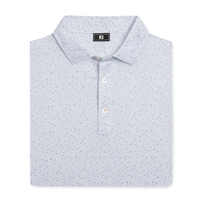 Linework Floral Lisle - White / Blue Breeze / Orchid Smoke