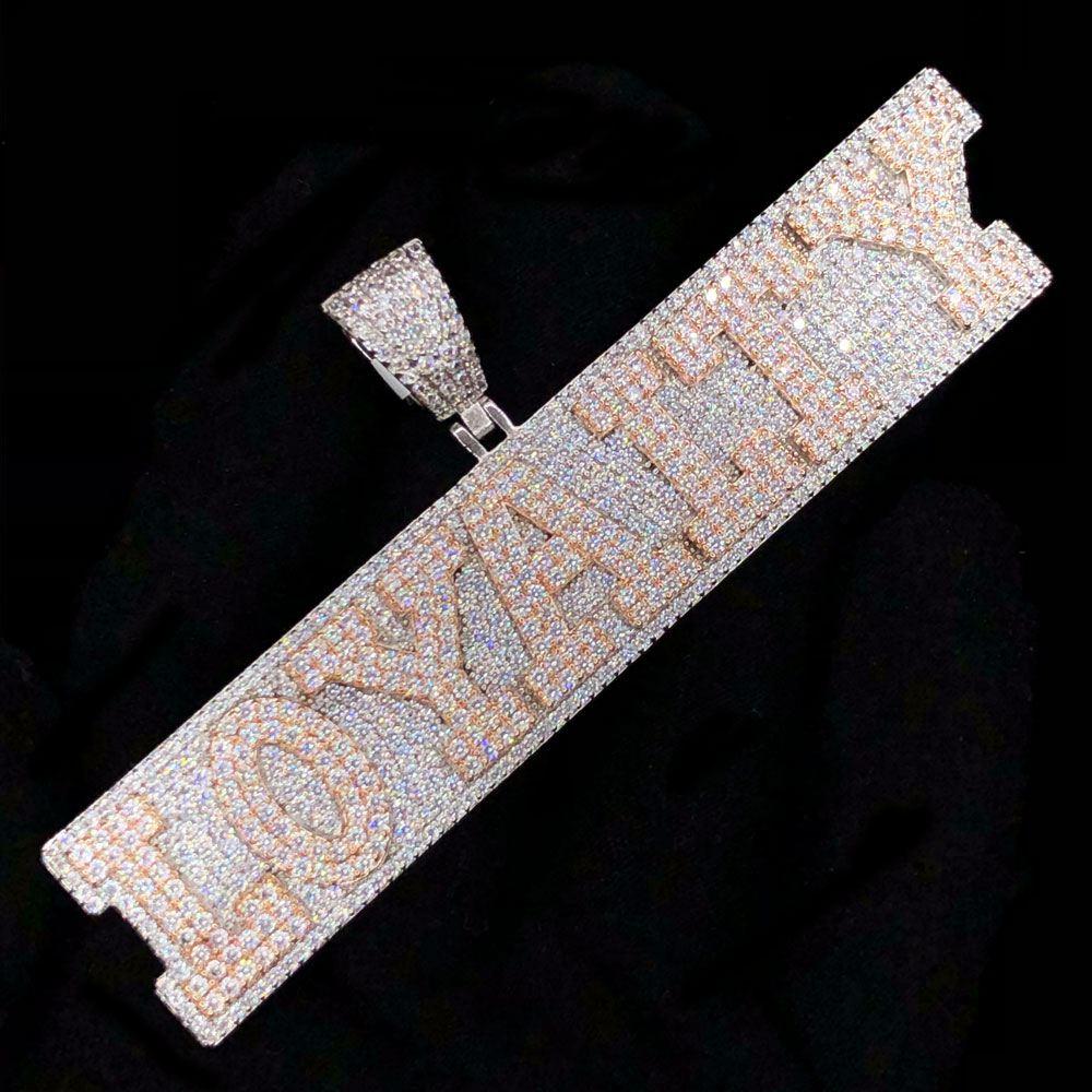 Loyalty Plaque VVS CZ Hip Hop Bling Pendant