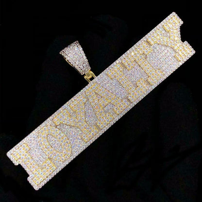 Loyalty Plaque VVS CZ Hip Hop Bling Pendant