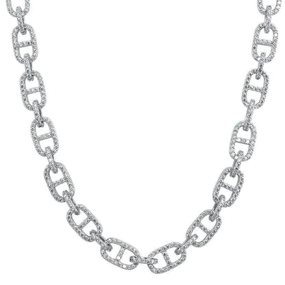 Mariner Tennis Link CZ Hip Hop Iced Out Chain