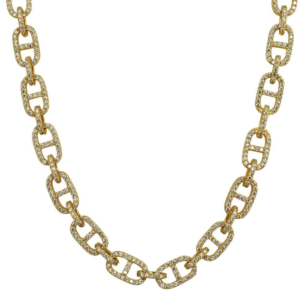Mariner Tennis Link CZ Hip Hop Iced Out Chain