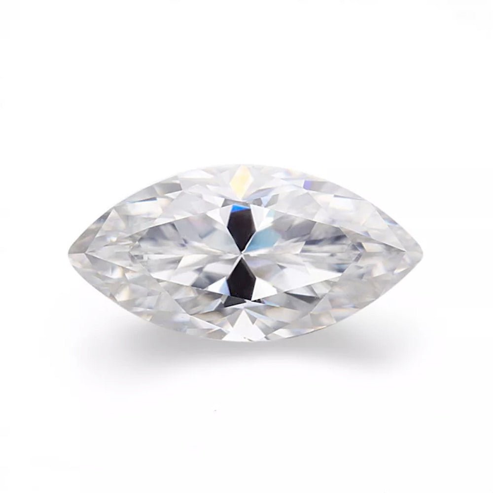Marquise Cut Certified Moissanite Loose Stone VVS D