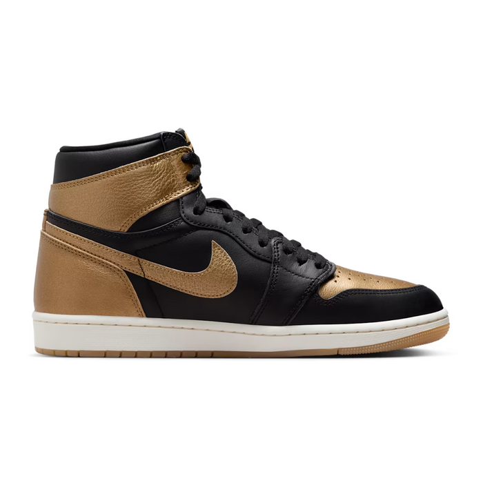Nike Men's Air Jordan 1 High OG “Black and Gold” Shoes DZ5485-071