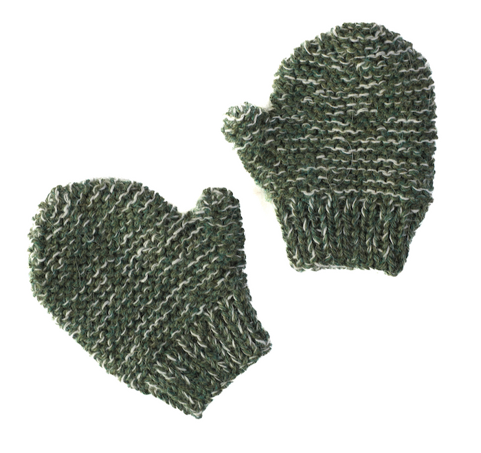 Muku Knit Baby Mittens - Large