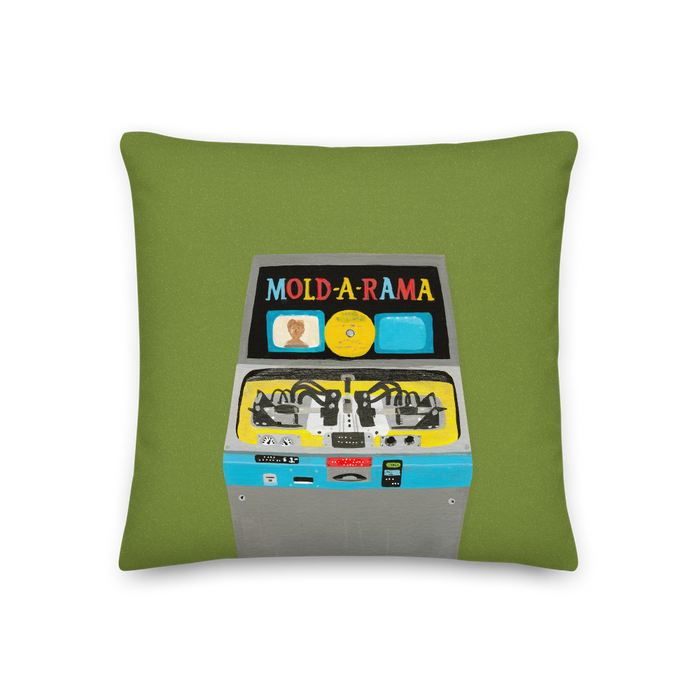 "My Favorite Vending Machine" Pillow in Olive