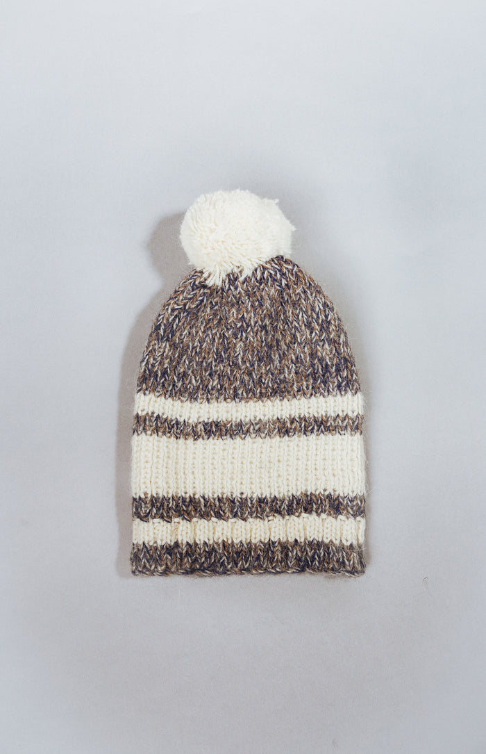 Pampa Striped Pom Beanie - Last Chance