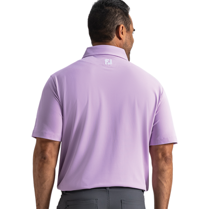 Performance Stretch Pique Solid Self Collar - Lavender