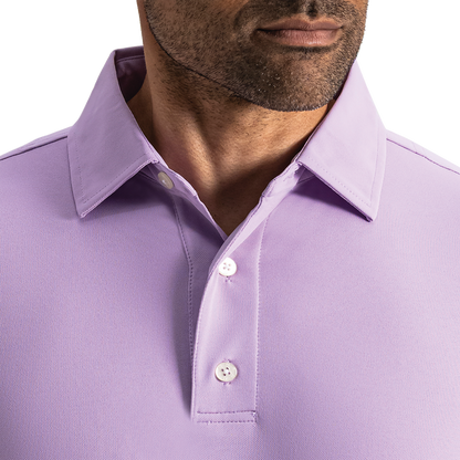 Performance Stretch Pique Solid Self Collar - Lavender