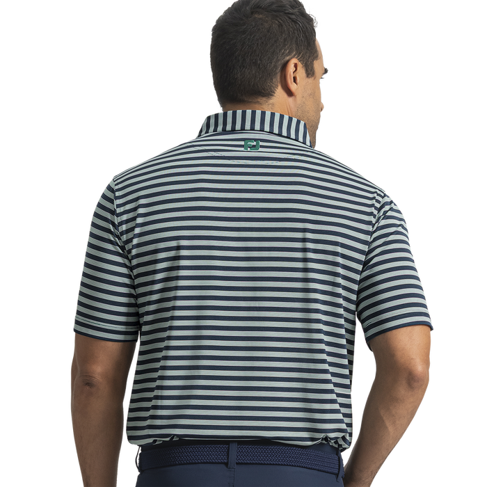 Pinstripe Cluster Stripe Lisle - Navy / Field Green / White