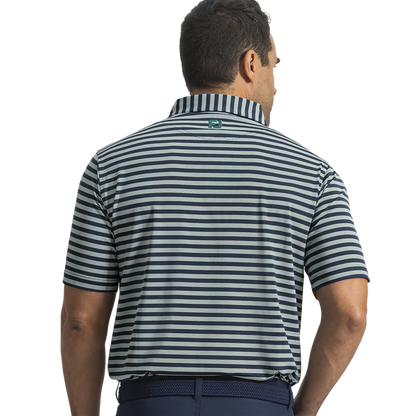 Pinstripe Cluster Stripe Lisle - Navy / Field Green / White
