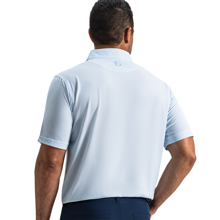 Pixel Geo Lisle - White / Blue Breeze