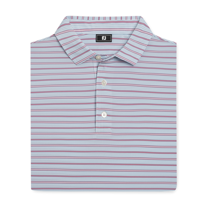 Practice Stripe Lisle - White / Blue Breeze / Orchid Smoke