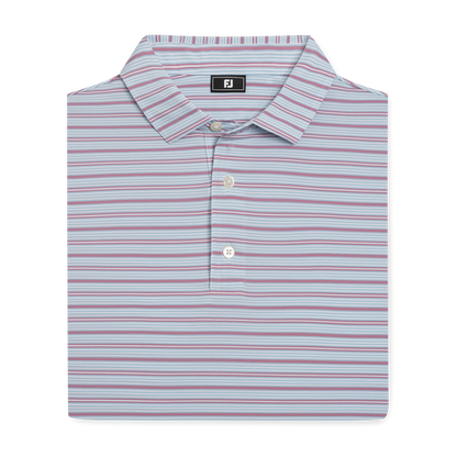 Practice Stripe Lisle - White / Blue Breeze / Orchid Smoke