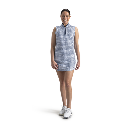 Printed Tank Women - Navy Plaid