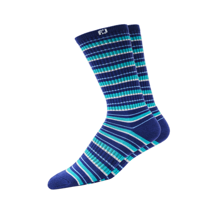 ProDry Fashion Crew - Navy / Multi-Stripes